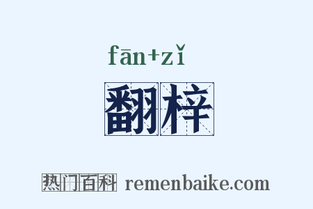 翻梓是什么意思的图片